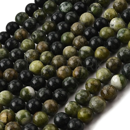 Natural Chinese Southern Jade Beads Strands G-F591-08B-1