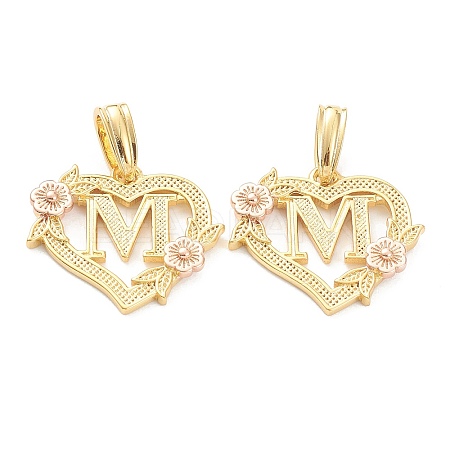 Real 18K Gold Plated Brass  Pendants KK-J042-43G-M-1