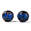 Handmade Gold Sand Lampwork Beads LAMP-T019-10mm-05-2