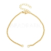 Brass Box Chain Bracelet Making KK-CBADBBF-01G-1