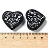 Food Grade Heart with Word Love Silicone Focal Beads LS-SIL-NH0001-01A-3