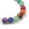 Synthetic Turquoise(Dyed) Beads Stretch Bracelets BJEW-JB03846-04-2
