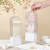 Transparent PVC Single Rose Flower Packaging Boxes ABAG-WH0045-32B-3