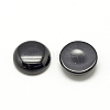 Synthetic Black Stone Cabochons G-R416-6mm-46-1-2