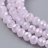 Electroplate Glass Beads Strands EGLA-A034-P3mm-B12-3