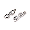 Glasses Alloy Small Handmade Charms Pendant PALLOY-WH0086-79AS-1