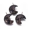 Natural Obsidian Tree of Life Wire Wrapped Pendants G-L520-E03-R-NF-1