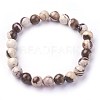 Natural Zebra Jasper Beads Stretch Bracelets X-BJEW-F380-01-B04-2