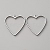 304 Stainless Steel Open Back Bezel Pendants FIND-WH0152-123A-1