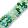 Electroplate Glass Beads Strands EGLA-YW0002-A05-3