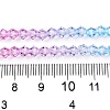 Gradient Color Baking Paint Glass Bead Strands DGLA-A039-T4mm-A06-5