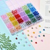 600Pcs 24 Styles Mixed Styles Transparent Glass Beads Strands GLAD-YW0005-75-4