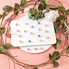 20Pcs 5 Colors Handmade Flower Charms KY-GO0001-01-4