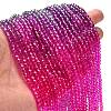Transparent Painted Glass Beads Strands X-DGLA-A034-T3mm-A24-2