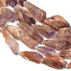 Raw Rough Natural Purple Phantom Quartz Purple Lodolite Quartz Beads Strands G-A305-A02-01-4