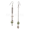 (Jewelry Parties Factory Sale)Synthetic Lava Rock Dangle Earrings EJEW-F184-02AS-1