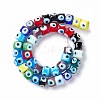 Handmade Evil Eye Lampwork Beads Strands LAMP-F024-01B-04-3