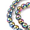 Non-magnetic Synthetic Hematite Beads Strands G-S096-10mm-5-4