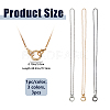 3Pcs 3 Colors Iron Eyeglass Chains AJEW-FH0007-49-2