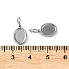 Tarnish Resistant 304 Stainless Steel Pendant Cabochon Settings STAS-Q308-01P-3