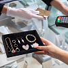 Rectangle Velvet Jewelry Trays for Earring ODIS-WH0017-063-7