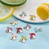 10Pcs 5 Colors Autumn Theme Alloy Enamel Pendants ENAM-YW0002-79-5