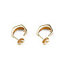 Brass Stud Earring Findings KK-N233-366-2