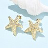 Brass Clear Cubic Zirconia Stud Earrings LS-EJEW-Q017-05A-G-2