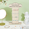 Wood Wall Mounted Bracelet Organizer Display Stands ODIS-WH0030-199-4