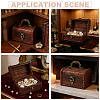 Retro Rectangle Wooden Storage Treasure Chests for Trinkets AJEW-WH0871-84A-5