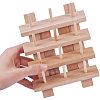 12 Spools Solid Wood Sewing Embroidery Thread Stand ODIS-PH0001-04-3