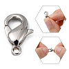 Polished 316 Stainless Steel Lobster Claw Clasps X-STAS-R072-23-3
