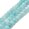 Natural Dyed White Jade Beads Strands G-M402-C03-11-2