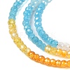 Transparent Gradient Color Cubic Zirconia Strand ZIRC-NH0002-01F-3
