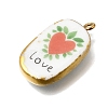 Fruit & Floral & Animals Printed Handmade Porcelain Pendants STAS-Z207-01G-06-2