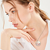 3Pcs 3 Styles Glass Pendants STAS-FH0002-47-5
