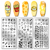 Stainless Steel DIY Nail Art Templates MRMJ-WH0092-032-1