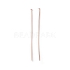 Brass Flat Head Pins X-KK-WH0058-03D-RG-1