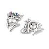 SHEGRACE Brass Colorful Cubic Zirconia Charms XGRQ3P154-591P-2