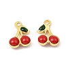 Brass Enamel Charms X-KK-K337-01G-01-2