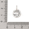 Luminous 925 Sterling Silver Rhinestone Constellation Charms STER-H114-01AS-012-3