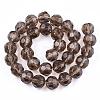 Faceted Glass Round Beads Strands X-GF10mmC58Y-2