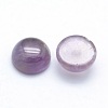 Natural Amethyst Cabochons G-P393-R14-6mm-2