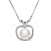 SHEGRACE Rhodium Plated 925 Sterling Silver Apple Pendant Necklace JN300A-1