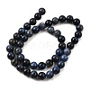 Natural Grade AA Dumortierite Quartz Round Bead Strands G-P075-43-4mm-5