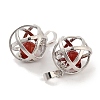 Natural Carnelian Round Ball Pendants G-Q163-05P-03-2
