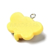 Bee Theme Opaque Resin Pendants RESI-G081-03E-2