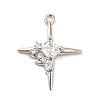 Brass Micro Pave Cubic Zirconia Pendants KK-Q772-04P-1