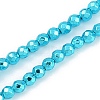 Baking Paint Electroplated Synthetic Non-magnetic Hematite Beads Strands G-H072-A01-01B-1