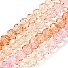 Transparent Painted Glass Beads Strands LS-DGLA-A034-T6mm-A20-2
